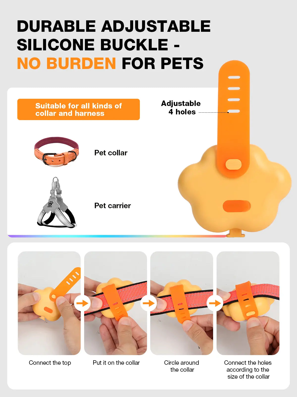 Lekereise LED Dog Collar Light – USB-C Rechargeable, 6 Modes, Waterproof Silicone Safety Collar for Night Walking, Running & Camping Tiktokshopblackfriday