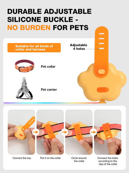 Lekereise LED Dog Collar Light – USB-C Rechargeable, 6 Modes, Waterproof Silicone Safety Collar for Night Walking, Running & Camping Tiktokshopblackfriday
