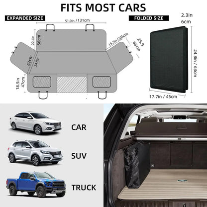 Stabiles Hundebett für den Auto-Rücksitz (Extender)