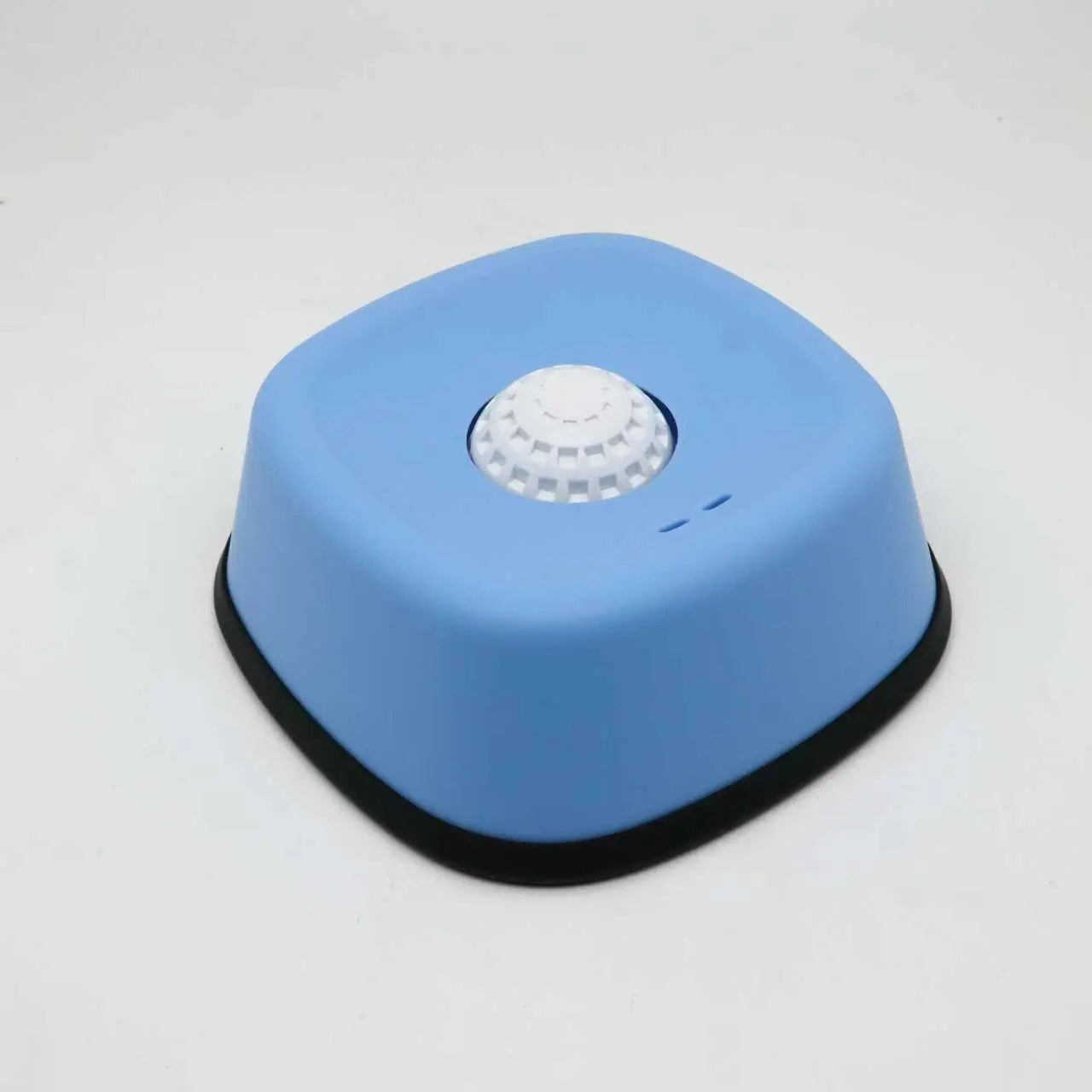 Slow Feeder Dog Bowls for Liquid Treats with Built-In Rolling Ball No Spill Bone Broth Bowl for All Dogs Safe Anti-Slip Silicone Design Back and Blue