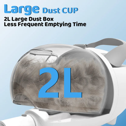 Pawimood Professional 5-in-1 Pet Grooming Vacuum with 13000PA Suction Power, 2L Dust Cup, and Hair Removal Tool for Shedding and Home Cleaning