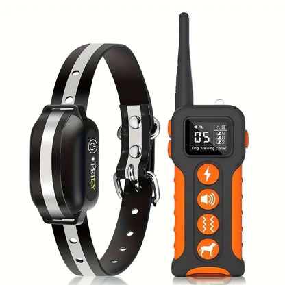 Professional Dog Training Collar with Remote Control, 3300Ft Range, 3 Training Modes (Beep, Shock, Vibration), Rechargeable, Waterproof, Adjustable Nylon Strap, Suitable for Dogs 5-120 lbs