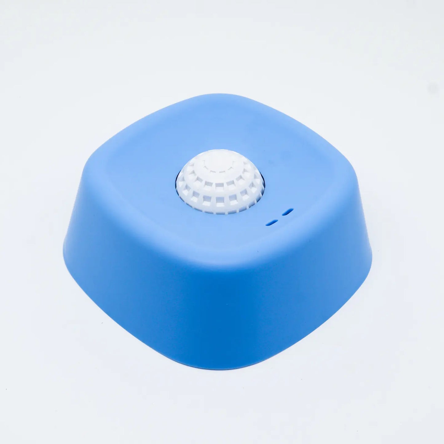 Slow Feeder Dog Bowls for Liquid Treats with Built-In Rolling Ball No Spill Bone Broth Bowl for All Dogs Safe Anti-Slip Silicone Design Back and Blue