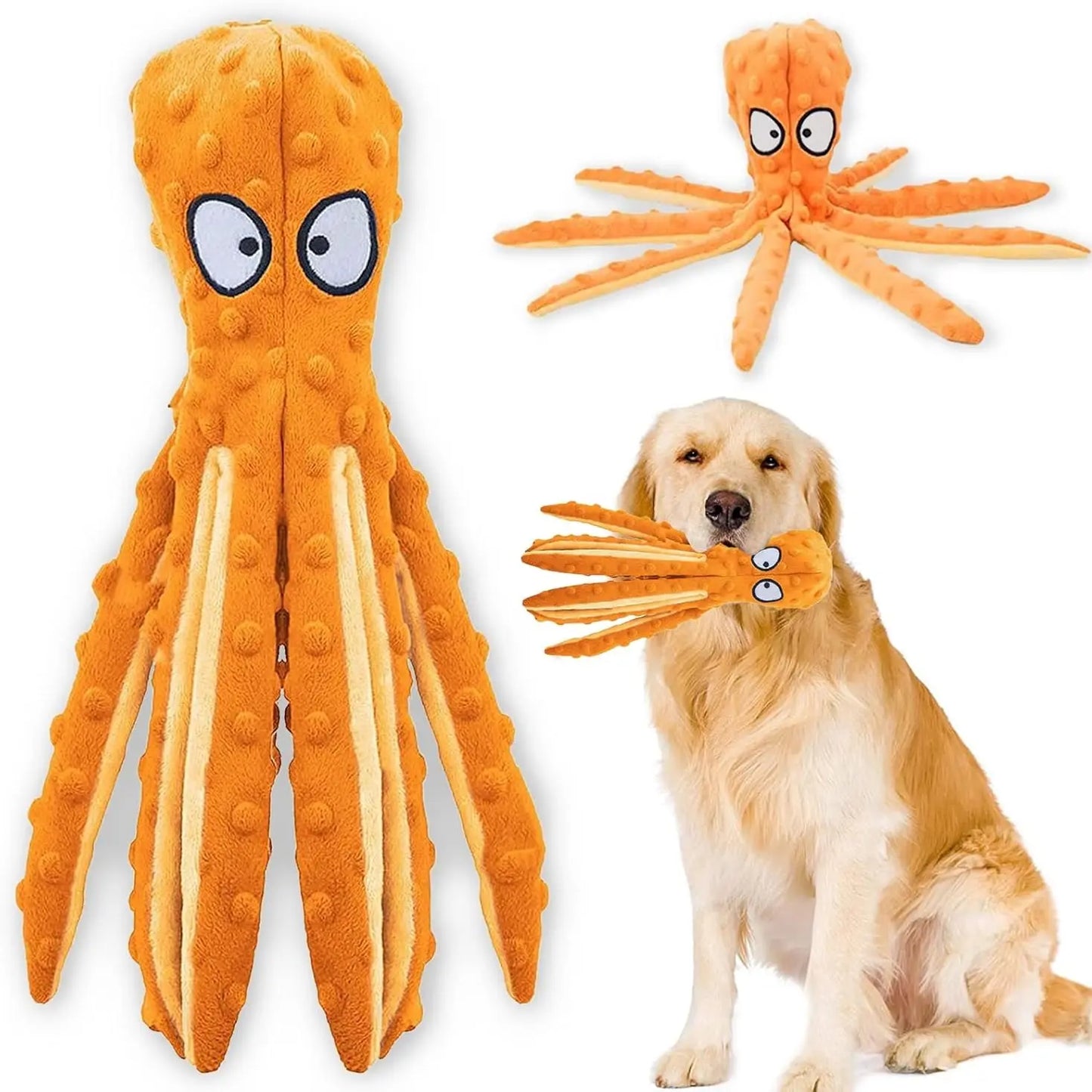 Squeaky Dog Toys for Large Dogs: Plush Dog Toys with Soft Fabric - Pet Toys for Small, Medium, and Large Dogs - Puppy Toys to Keep Them Busy Squeaky Dog Toys Interactive Dog Toys Toys for Dogs-Mrwj