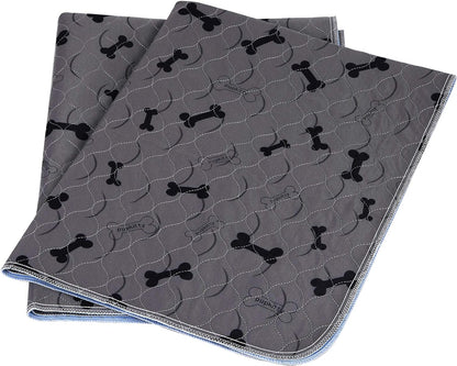 Washable dog pee pads with free grooming gloves. Tremendous urine-absorption. Reusable, great for whelping and potty training